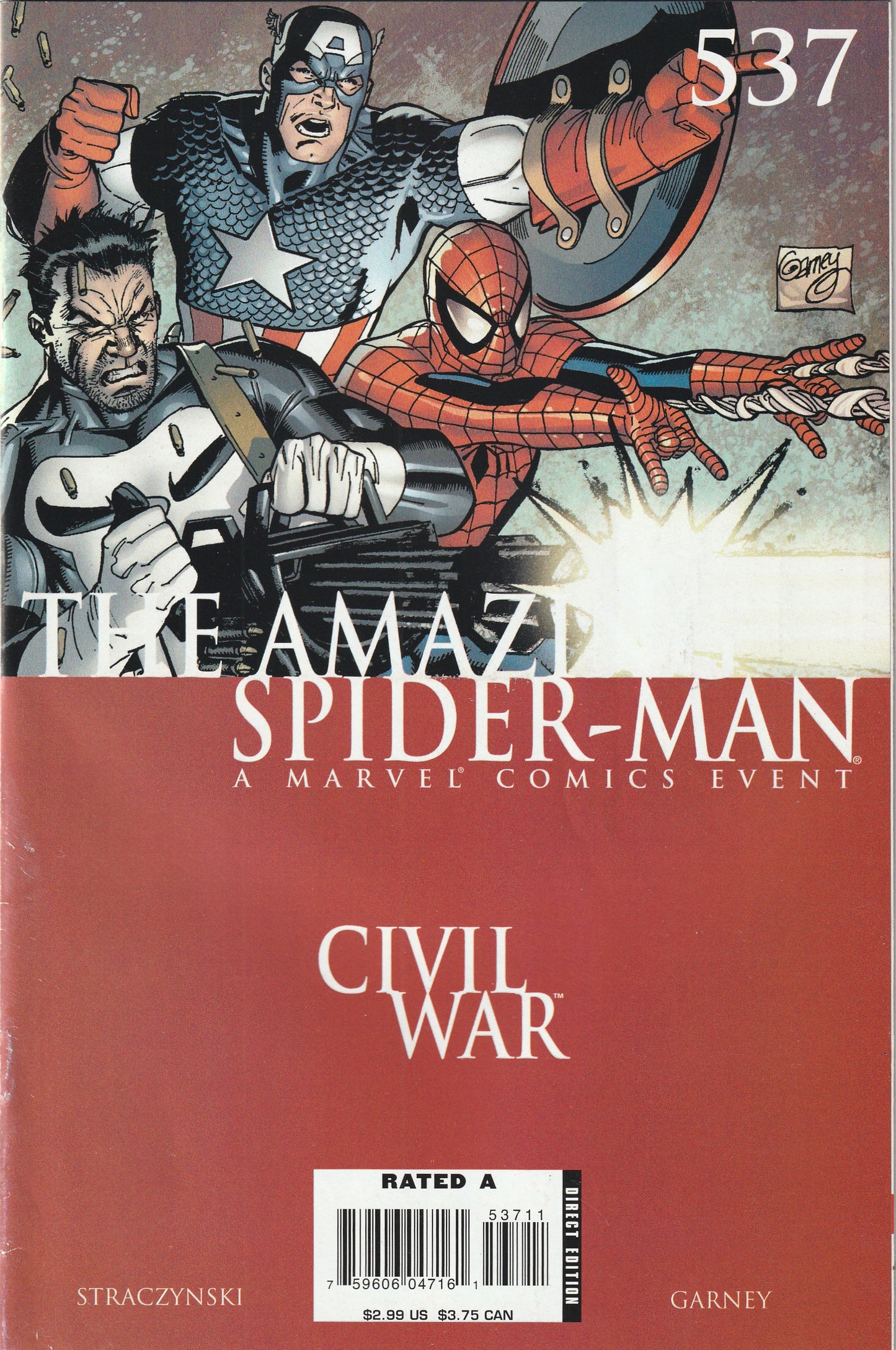 Amazing Spider-Man #537 (2006) - Civil War Tie-In, 1st Print