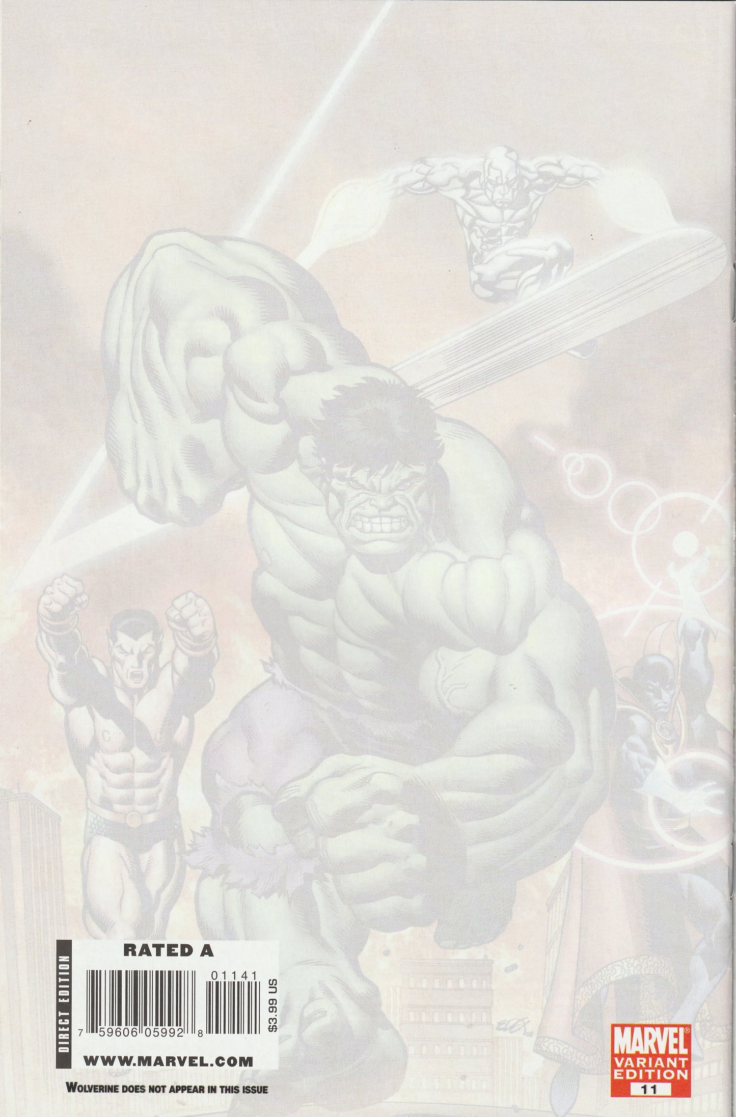 Hulk #11 (2009) - Ed McGuinness 1:15 Wolverine Art Appreciation Variant