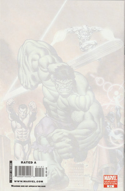 Hulk #11 (2009) - Ed McGuinness 1:15 Wolverine Art Appreciation Variant