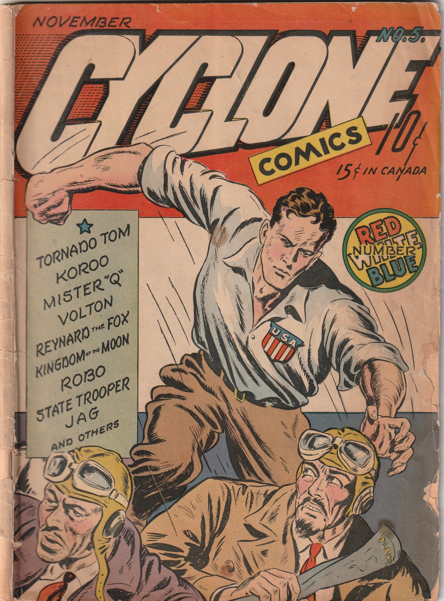 Cyclone Comics #5 (1940) - Scarce