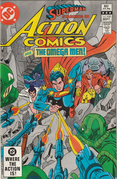 Action Comics #535 (1982) - Omega Men appearance