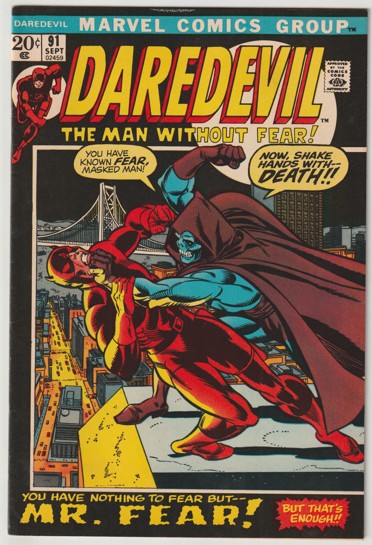 Daredevil #91 (1972) - 1st Appearance of 3rd Mr. Fear