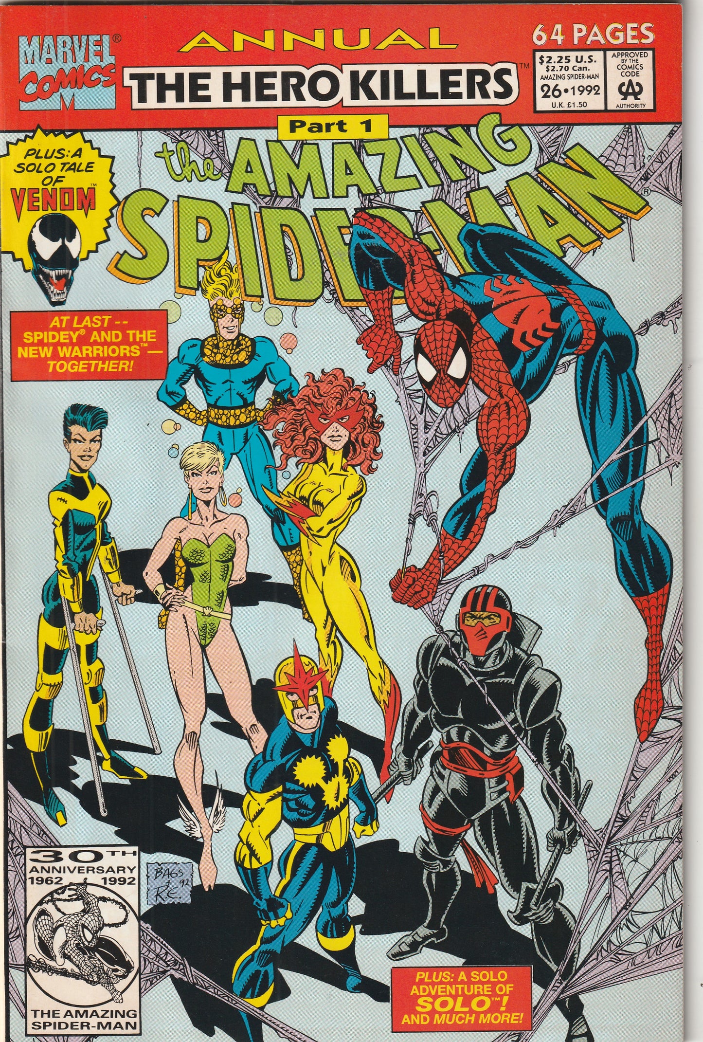 Amazing Spider-Man Annual #26 (1992) - New Warriors Appearance