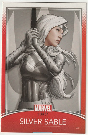 Silver Sable & The Wild Pack #36 (2018) - John Tyler Christopher Trading Card Cover
