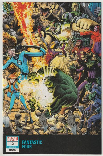 Fantastic Four #2 (LGY #647, Volume 6, 2018) - Arthur Adams Connecting Wraparound Cover B