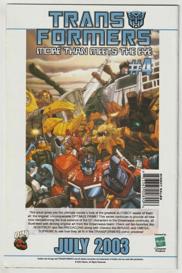 TransFormers: Generation 1 #2 (Vol 2, 2003) - Decepticon Cover