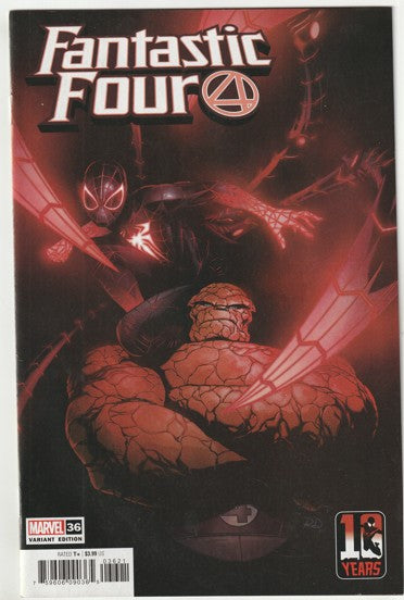 Fantastic Four #36 (LGY #681, Volume 6, 2021) - Russell Dauterman Miles Morales 10th Anniversary Variant Cover