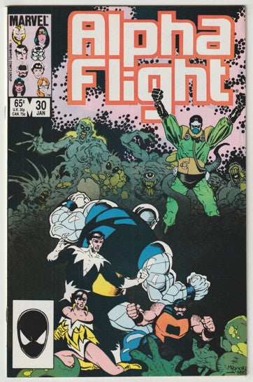 Alpha Flight #30 (1986) - Mike Mignola art, 1st Appearance of Scramble (Lionel Jeffries)