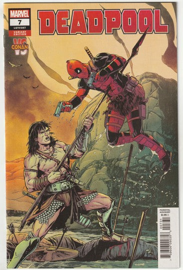 Deadpool #7 (LGY #307, 2019) - Marc Laming Conan Vs. Marvel Heroes Variant Cover