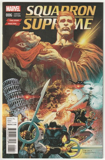 Squadron Supreme #6 (2016) - Denys Cowan & Bill Sienkiewicz Story Thus Far Variant Cover