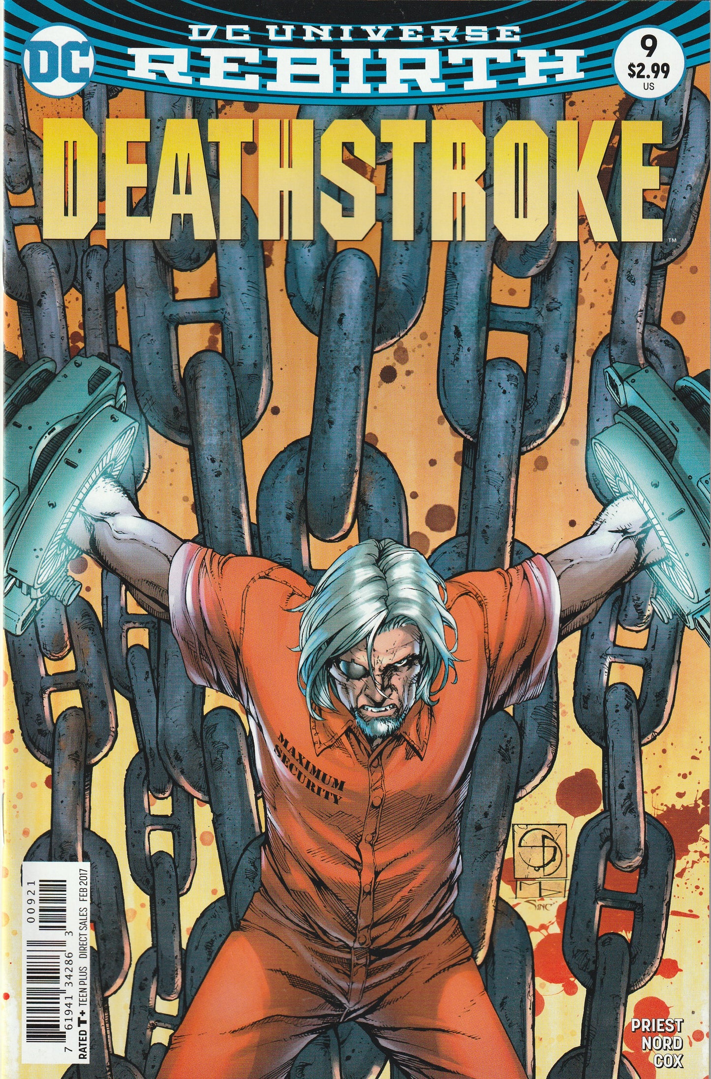 Deathstroke #9 (Rebirth, 2017) - Shane Davis Variant Cover