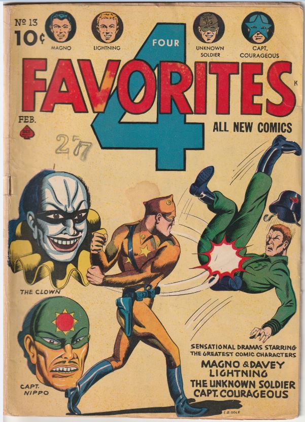 Four Favorites #13 (1944) - First L.B. Cole Cover (?)