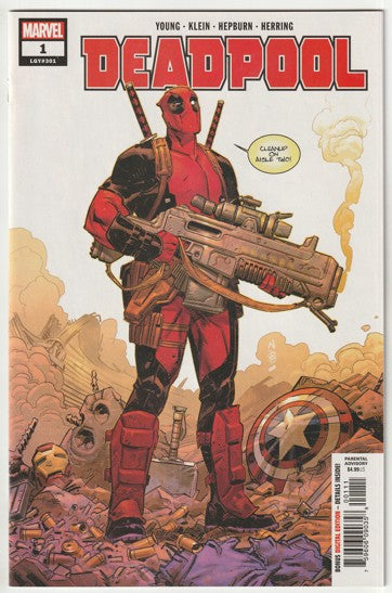 Deadpool #1 (LGY #301, 2018) - Skottie Young - 1st Appearance of Groffon the Regurger