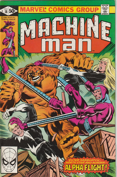 Machine Man #18 (1980) - Steve Ditko - Alpha Flight tie-in with X-Men 140