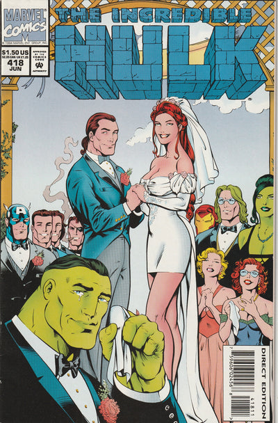 Incredible Hulk #418 (1994) - 1st Appearance of Talos the Untamed, Rick Jones marries Marlo