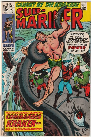 The Sub-Mariner #27 (1970) - 1st Appearance of Commander Kraken