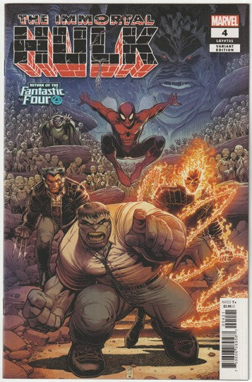 The Immortal Hulk #4 (2018) - Arthur Adams Return of the Fantastic Four Variant Cover