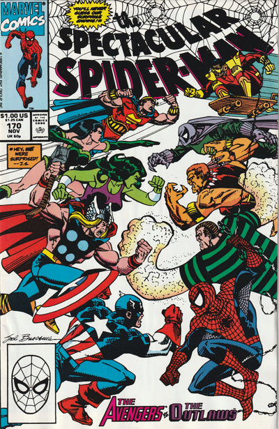 Spectacular Spider-Man #170 (1990) - Avengers crossover