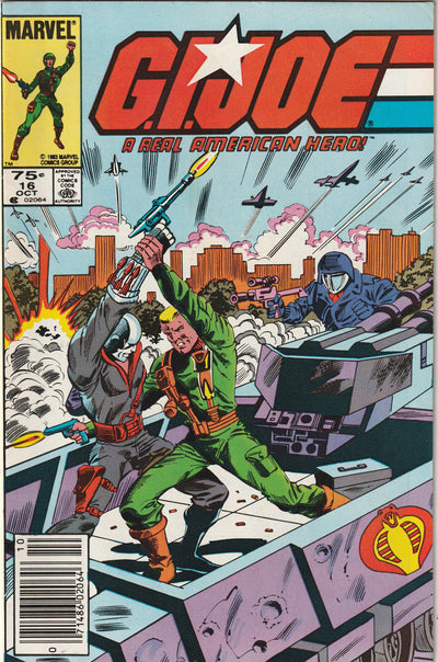 G.I. Joe A Real American Hero #16 (1983) - 1st Full Appearance of Cover Girl and Trip-Wire