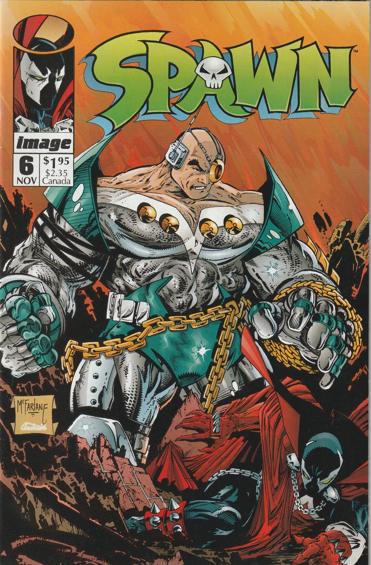 Spawn #6 (1993) - 1st Appearance of Overtkill, 1st appearance of Tony Twist