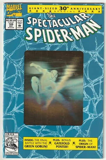 Spectacular Spider-Man #189 (1992) - 30th Anniversary with silver hologram