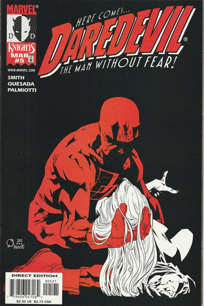 Daredevil #5 (Volume 2, 1999) - Joe Quesada Variant, Death of Karen Page, Marvel Knights