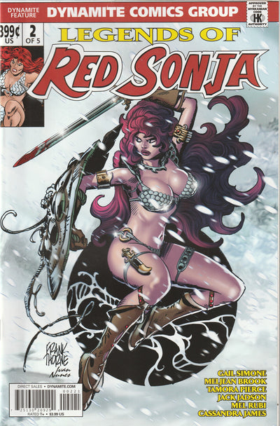 Legends of Red Sonja #2 (of 5, 2013) - Frank Thorne Subscription Variant Cover