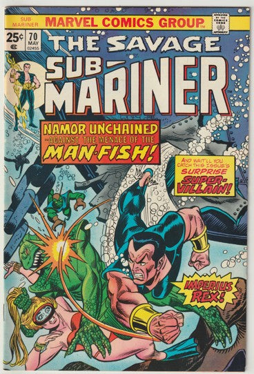 The Sub-Mariner #70 (1974) - 1st appearance of Piranha