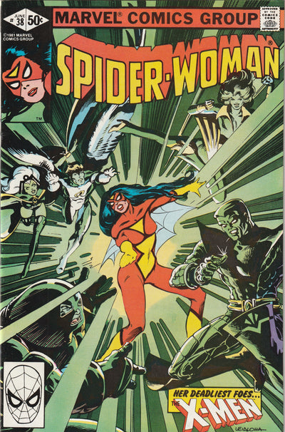 Spider-Woman #38 (1981) - X-Men Appearance