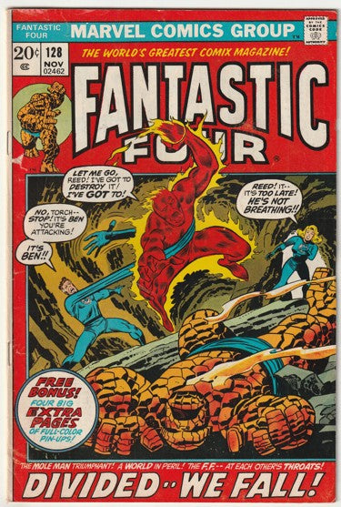 Fantastic Four #128 (1972) - Tyranus appearance, FF origin retold with glossy page insert