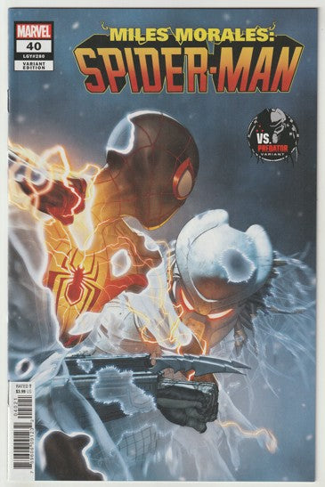 Miles Morales: Spider-Man #40 (LGY #280, 2022) - Mattia De Iulis vs Predator Variant cover