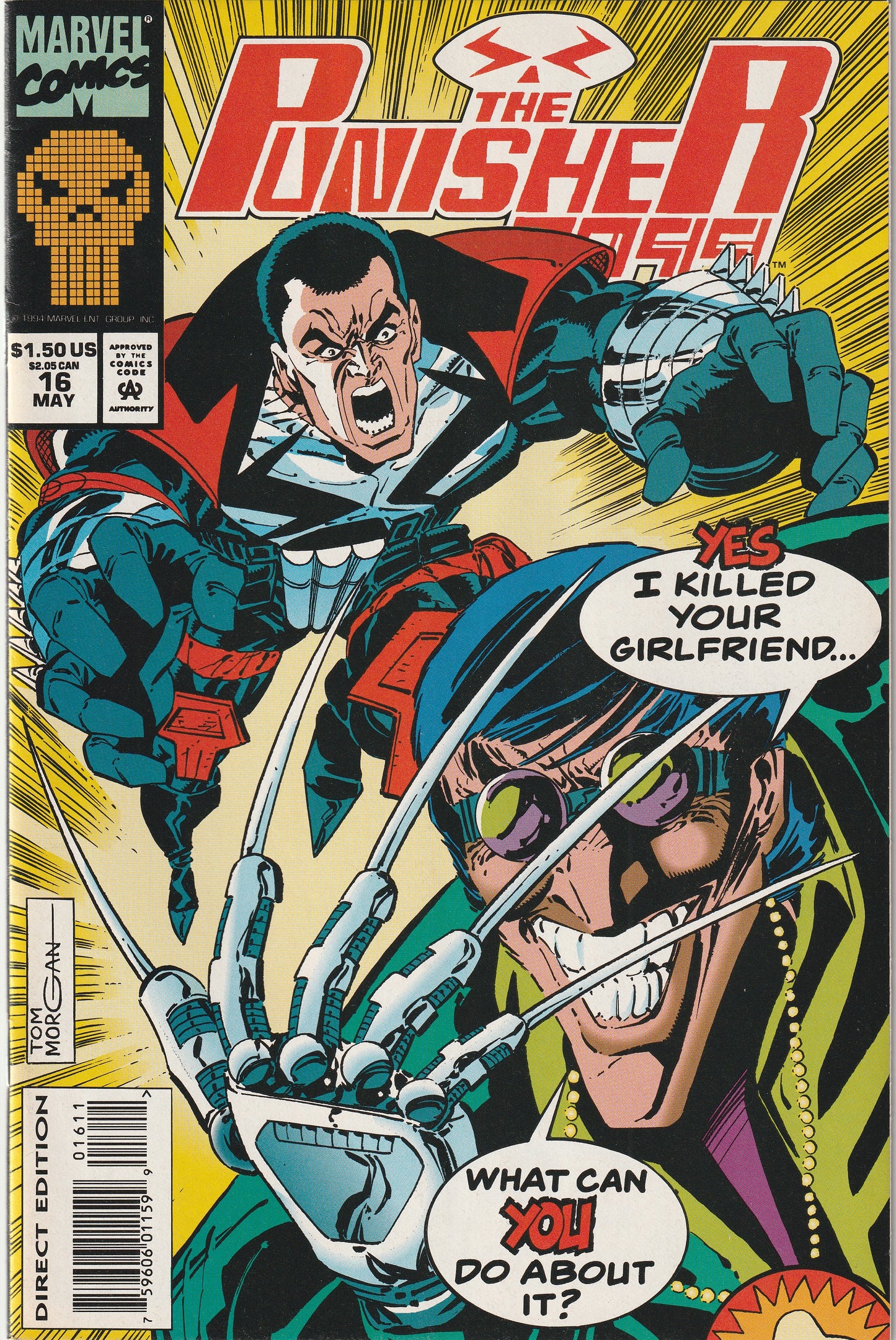 Punisher 2099 #16 (1994) - Marvel Masterworks cards attached
