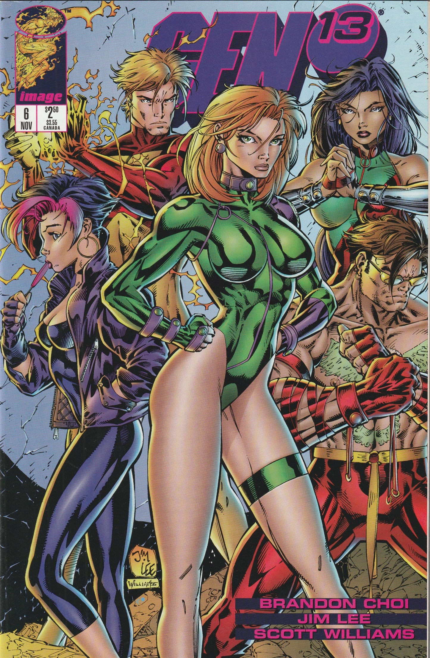 Gen 13 #6 (Volume 2, 1995) - Jim Lee cover