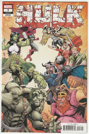 Hulk #7 (LGY #774, 2022) - Logan Lubera Retailer Incentive Variant Cover, Ratio 1:25