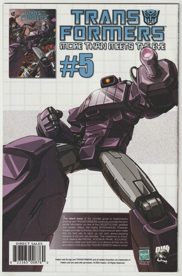 TransFormers: Generation 1 #3 (Vol 2, 2003) - Decepticon Cover