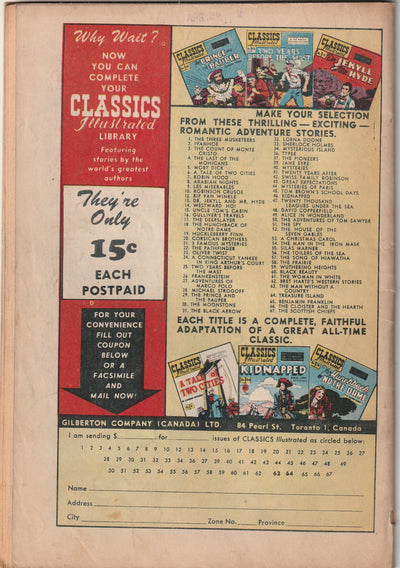 Classics Illustrated #66 - The Cloister and the Hearth (1st & only printing, 1950)