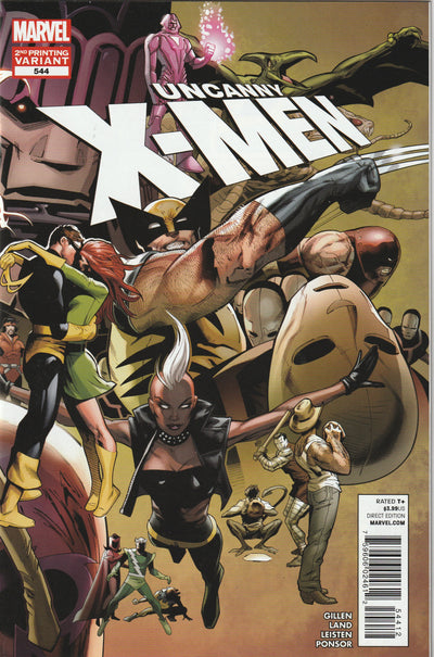 Uncanny X-Men #544 (2012) - Final issue of series, Second Printing Greg Land Variant Cover