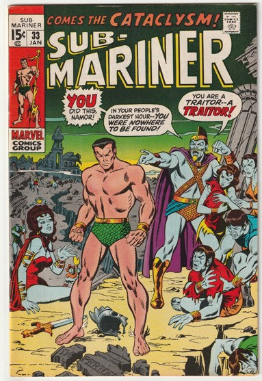 The Sub-Mariner #33 (1971) - 1st Appearance of Namora Since the Golden Age