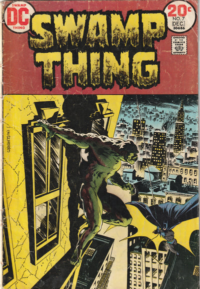 Swamp Thing #7 (1971) - Len Wein, Berni Wrightson - 1st Meeting of Batman and Swamp Thing