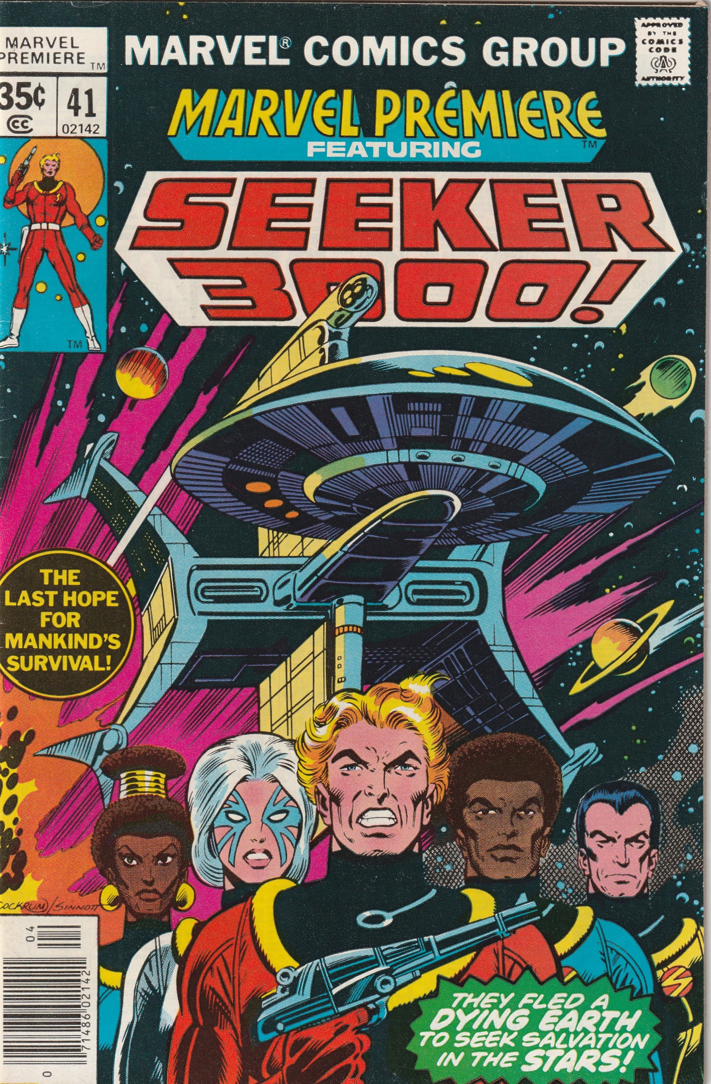 Marvel Premiere #41 (1978) - 1st Appearance of Seeker 3000