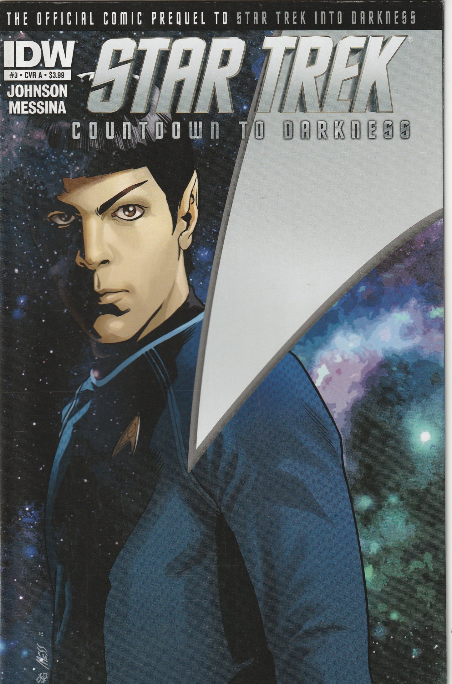 Star Trek: Countdown to Darkness  #3 (2013) - Cover A by David Messina