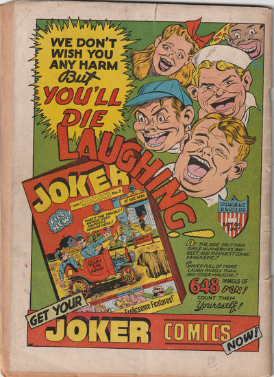 Comedy Comics #10 (1942) - Scarce - Origin The Fourth Musketeer