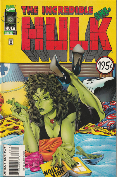 Incredible Hulk #441 (1996) - She-Hulk, Pulp Fiction homage cover