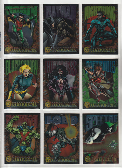 1995 Skybox - DC Legends Power Chrome - Complete base set
