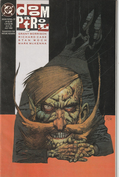 Doom Patrol #57 (1992) - Simon Bisley cover - Double size Origin Issue
