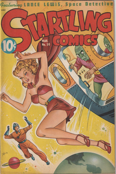 Startling Comics #50 (1948) - Alex Schomburg (Xela) cover, Sea-Eagle appearance
