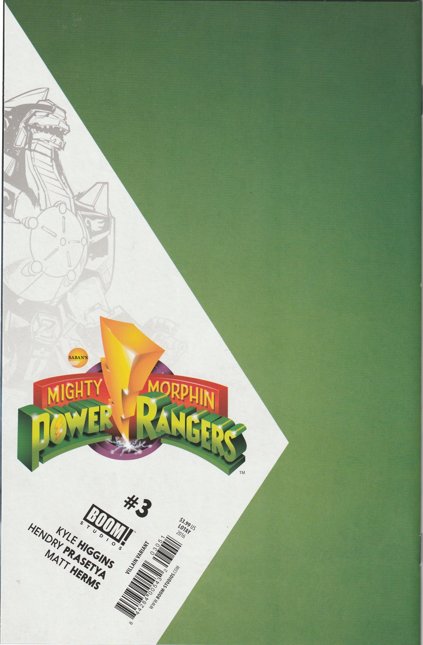 Mighty Morphin Power Rangers #3 (2016) - Tula Lotay Villain Virgin Variant Cover