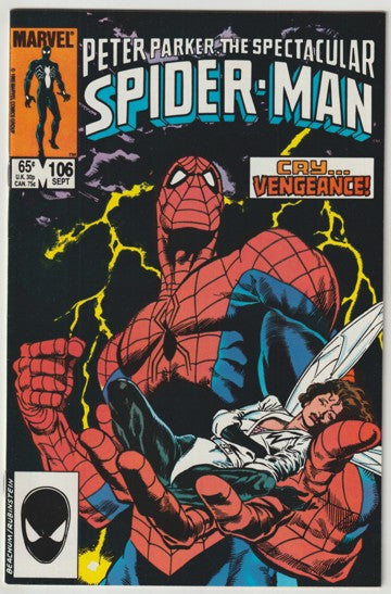 Peter Parker The Spectacular Spider-Man #106 (1985) - 1st Appearance of Nevell Corporation