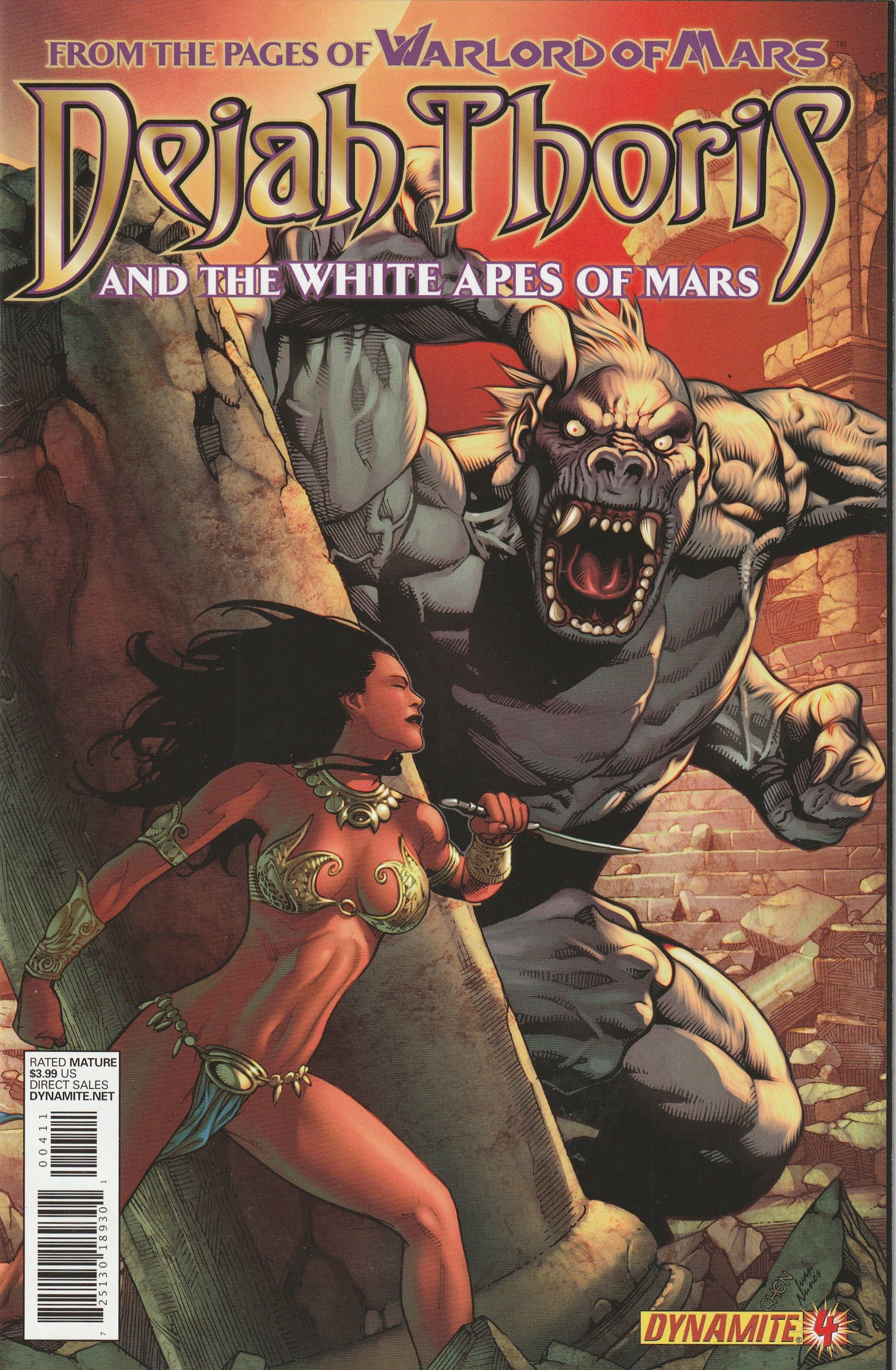 Dejah Thoris and the White Apes of Mars (2012)  - 4 Issue mini series