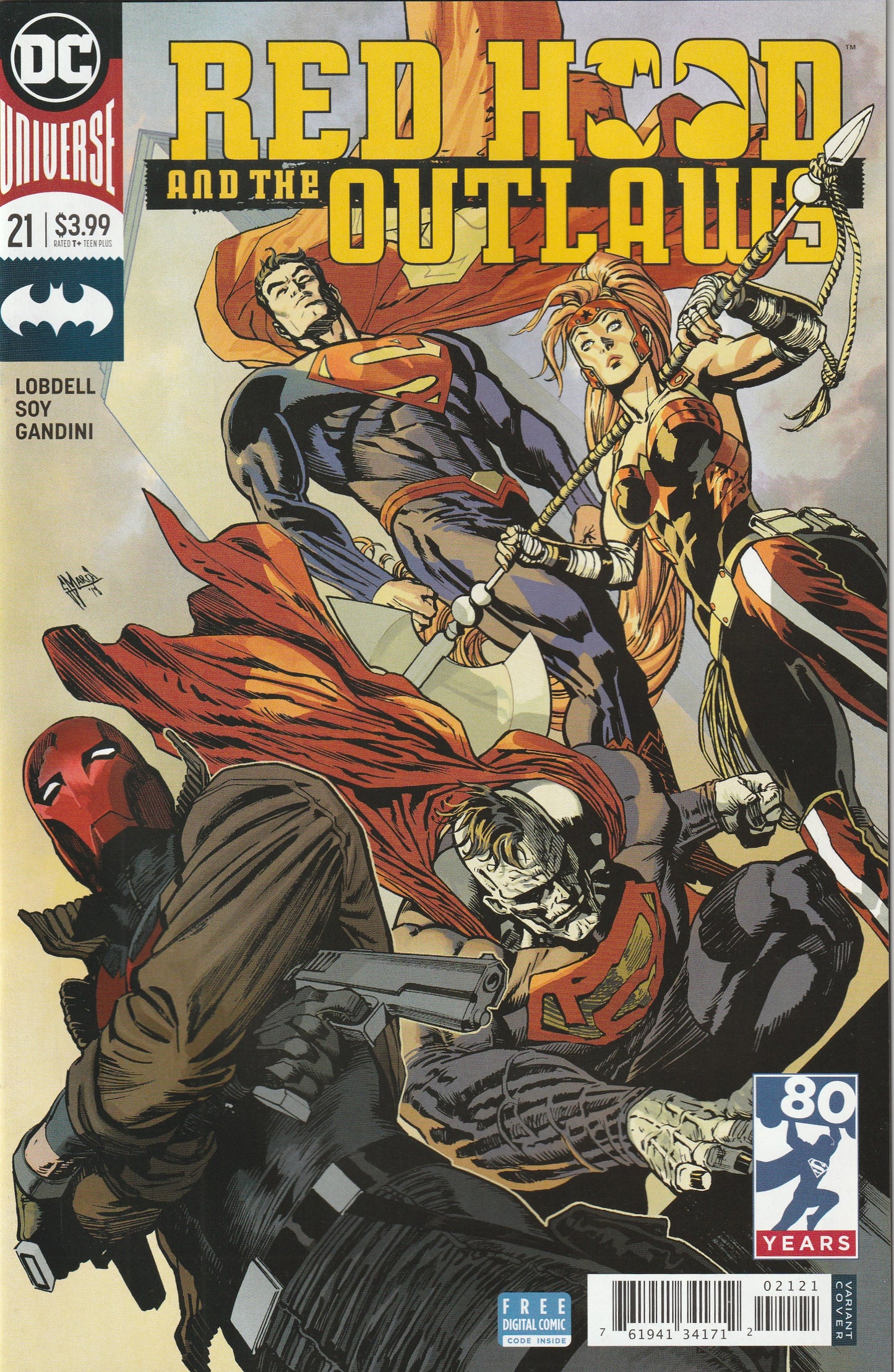 Red Hood and the Outlaws #21 (2018) - Guillem March Variant Cover
